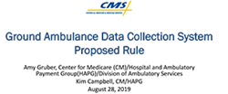Ground Ambulance Data Collection System Proposed Rule