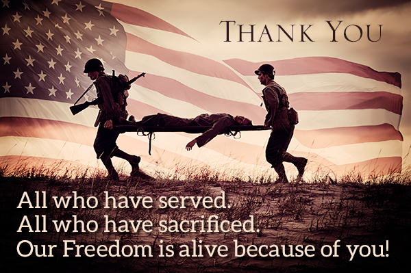 Veterans Day - Thank you for our freedom
