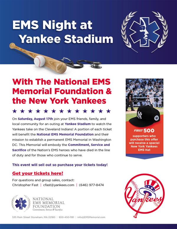 EMS Night with the New York Yankees