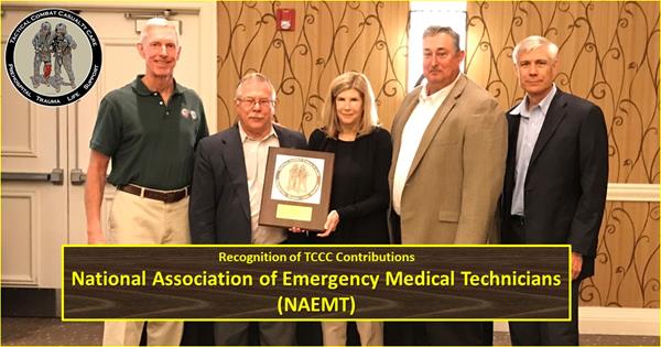 TCCC Special Award Presented to NAEMT