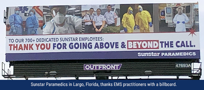 EMS Week billboard EMS Week billboard