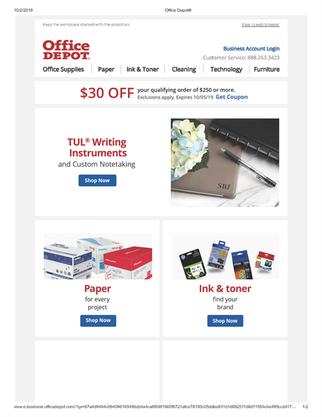 Office Depot - October 2019_Page_1 Office Depot - October 2019_Page_1